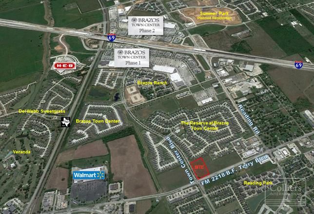For Sale | Development Tracts - Brazos Town Center, Rosenberg: FM 2218, Rosenberg, TX 77471